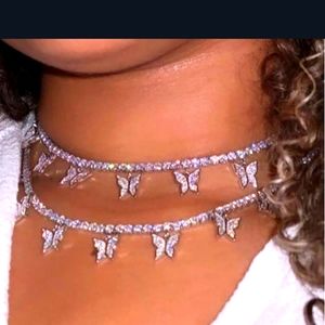 Zirconia diamonds &  Butterfly 🦋 Choker